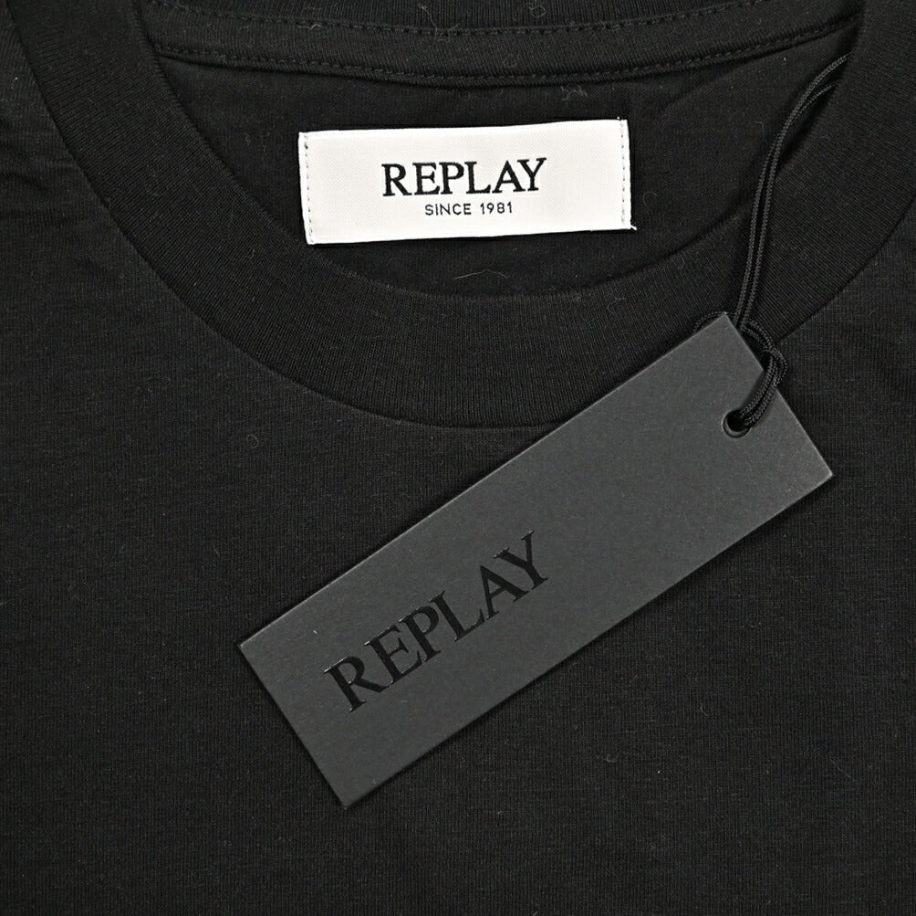 REPLAY コットン100% 半袖Tシャツ ブラック L | GUARDAROBA MILANO OFFICIAL STORE