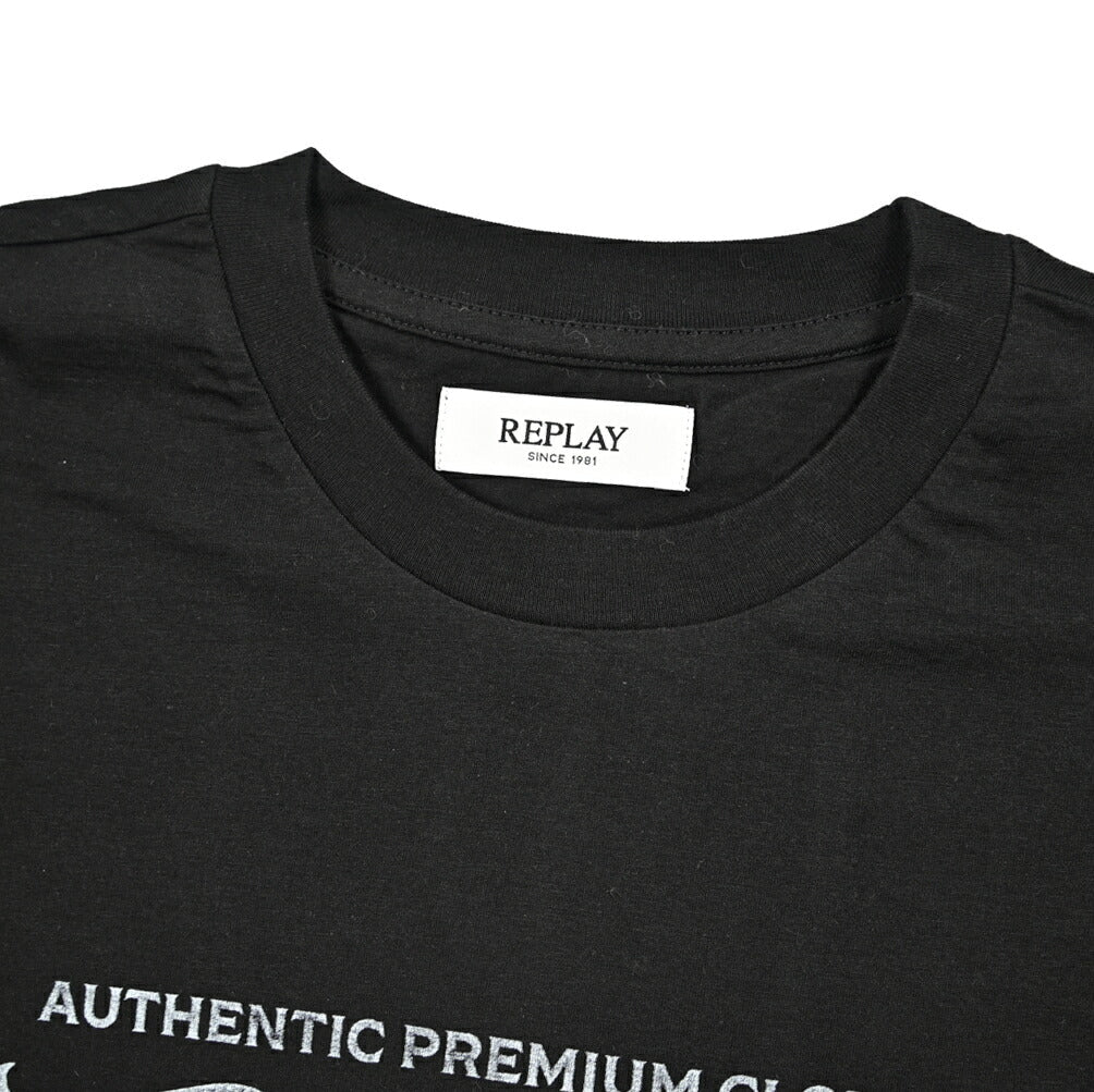 REPLAY コットン100% 半袖Tシャツ ブラック L | GUARDAROBA MILANO OFFICIAL STORE