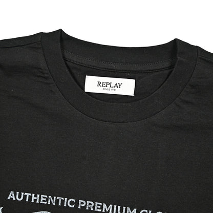 REPLAY コットン100% 半袖Tシャツ ブラック L | GUARDAROBA MILANO OFFICIAL STORE