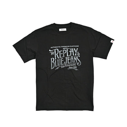 REPLAY コットン100% 半袖Tシャツ ブラック L | GUARDAROBA MILANO OFFICIAL STORE