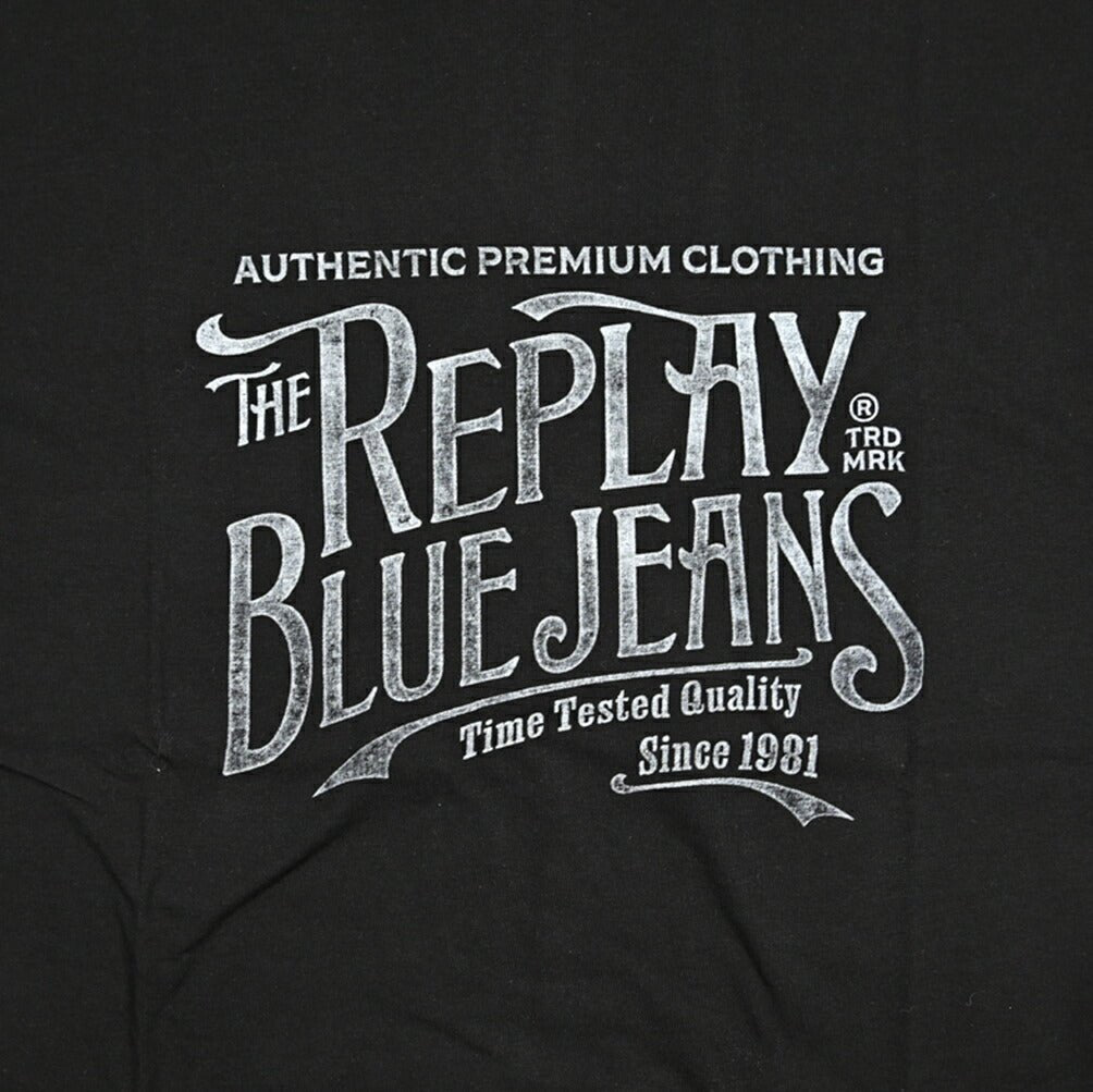 REPLAY コットン100% 半袖Tシャツ ブラック L | GUARDAROBA MILANO OFFICIAL STORE