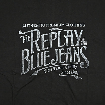 REPLAY コットン100% 半袖Tシャツ ブラック L | GUARDAROBA MILANO OFFICIAL STORE