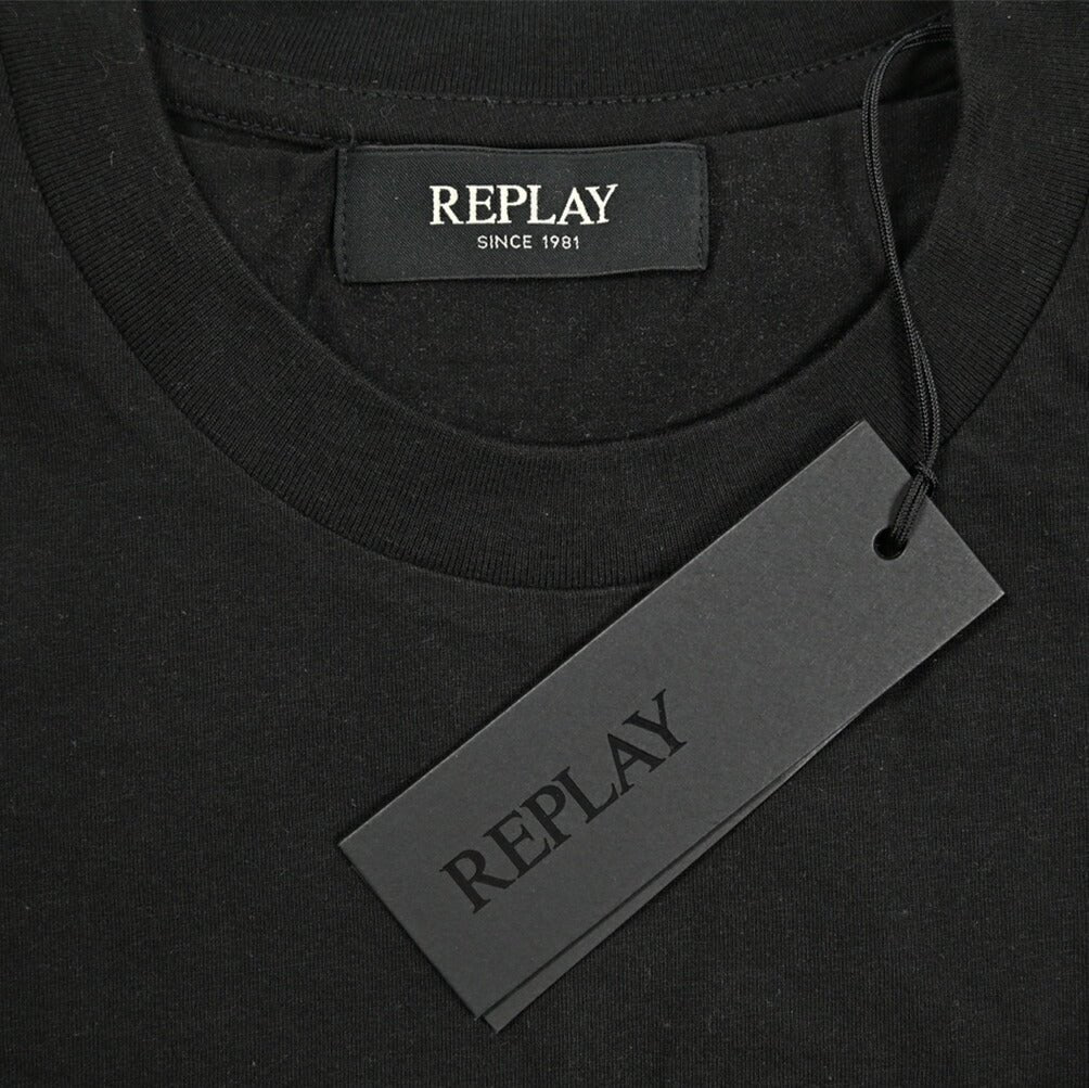 REPLAY コットン100% 半袖Tシャツ ブラック L | GUARDAROBA MILANO OFFICIAL STORE