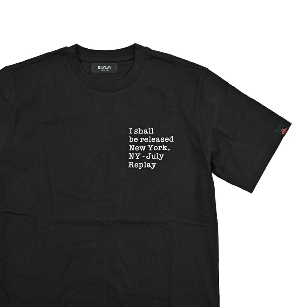 REPLAY コットン100% 半袖Tシャツ ブラック L | GUARDAROBA MILANO OFFICIAL STORE