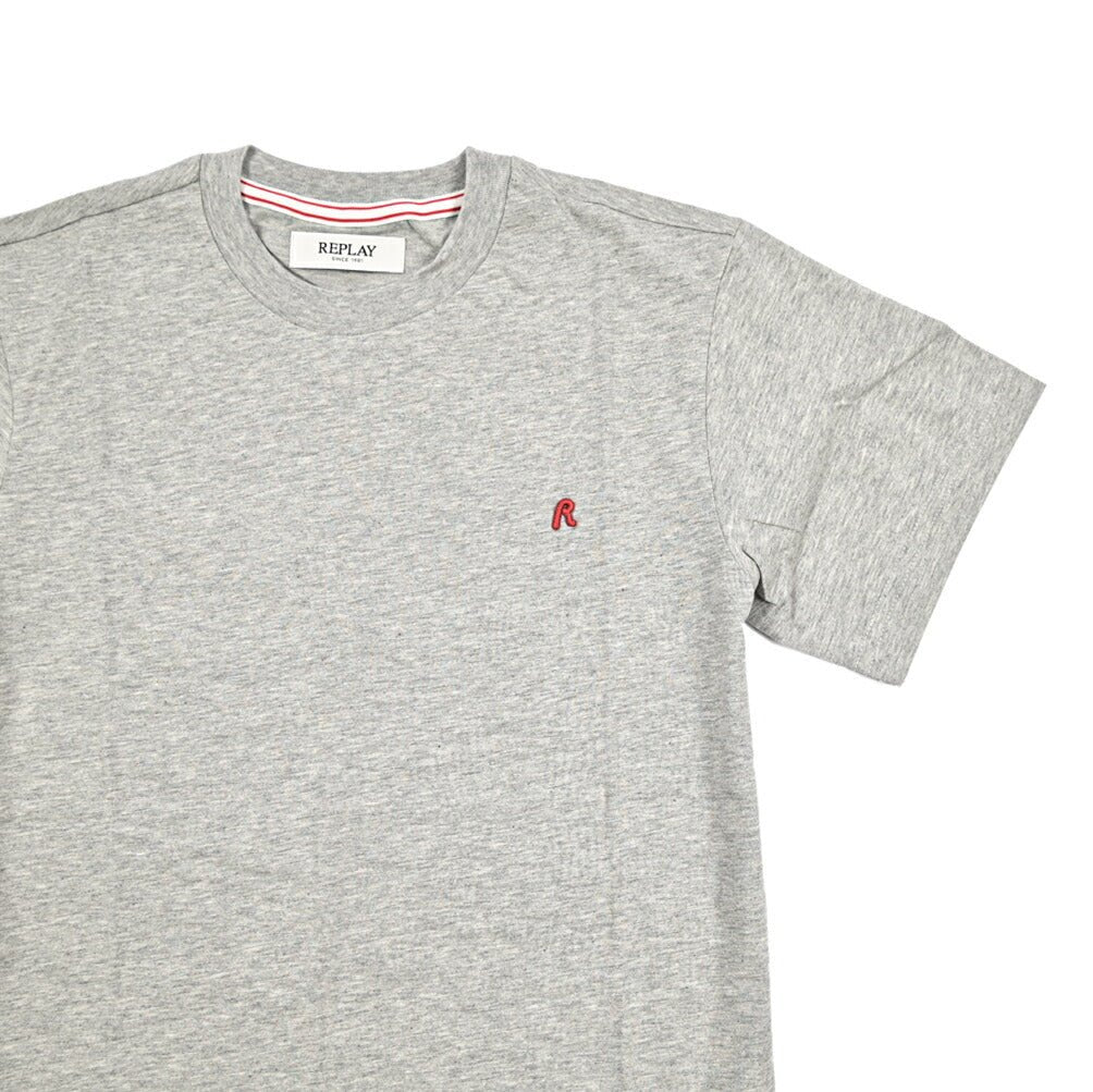 REPLAY コットン100% 半袖Tシャツ グレー XS | GUARDAROBA MILANO OFFICIAL STORE