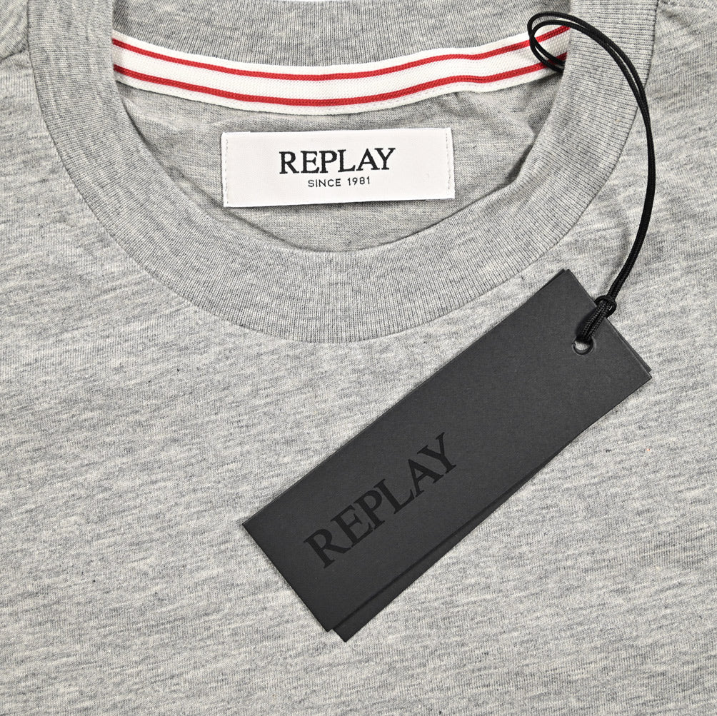REPLAY コットン100% 半袖Tシャツ グレー XS | GUARDAROBA MILANO OFFICIAL STORE