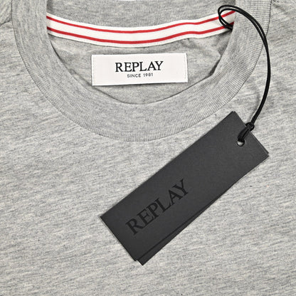 REPLAY コットン100% 半袖Tシャツ グレー XS | GUARDAROBA MILANO OFFICIAL STORE