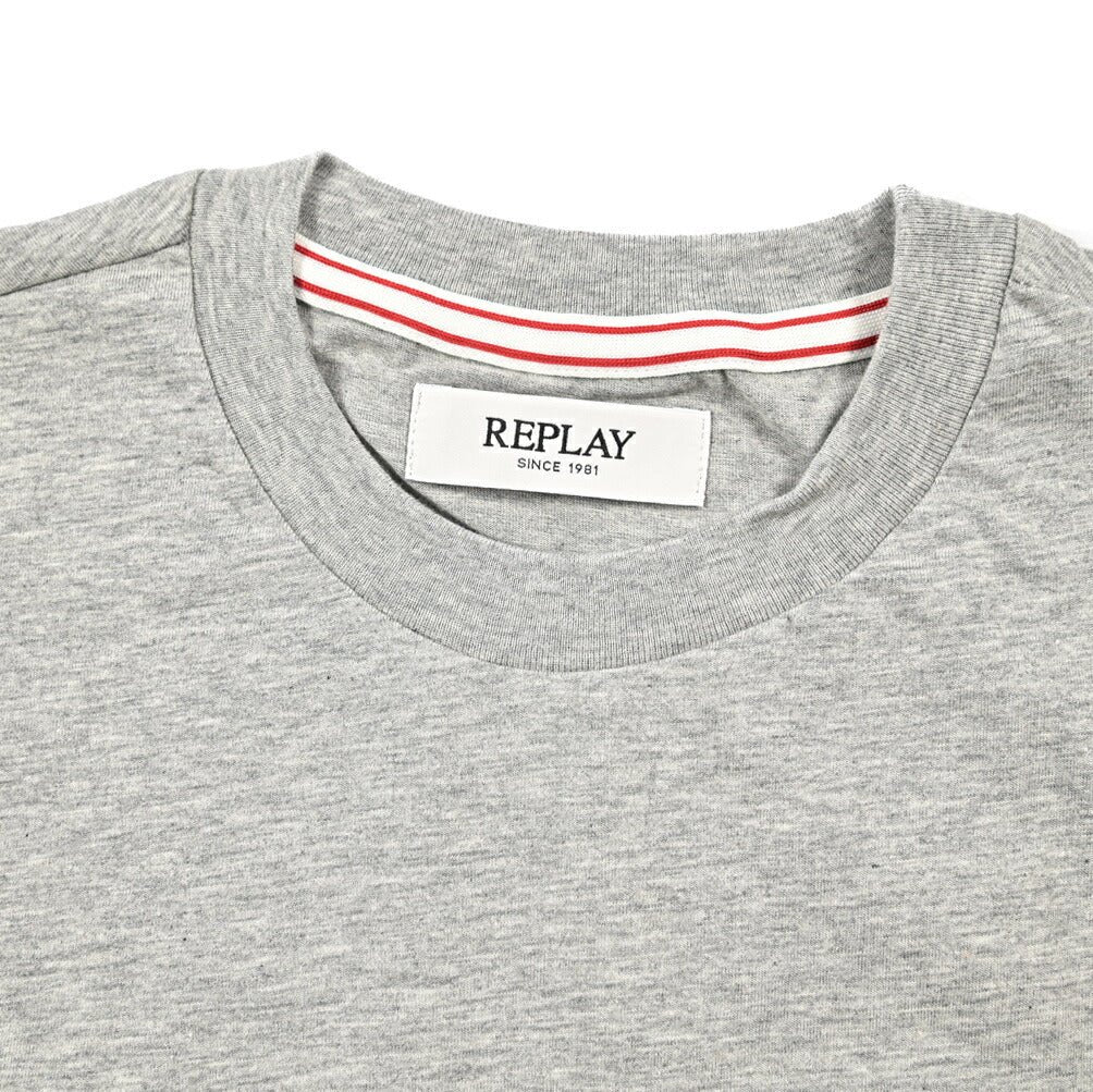 REPLAY コットン100% 半袖Tシャツ グレー XS | GUARDAROBA MILANO OFFICIAL STORE
