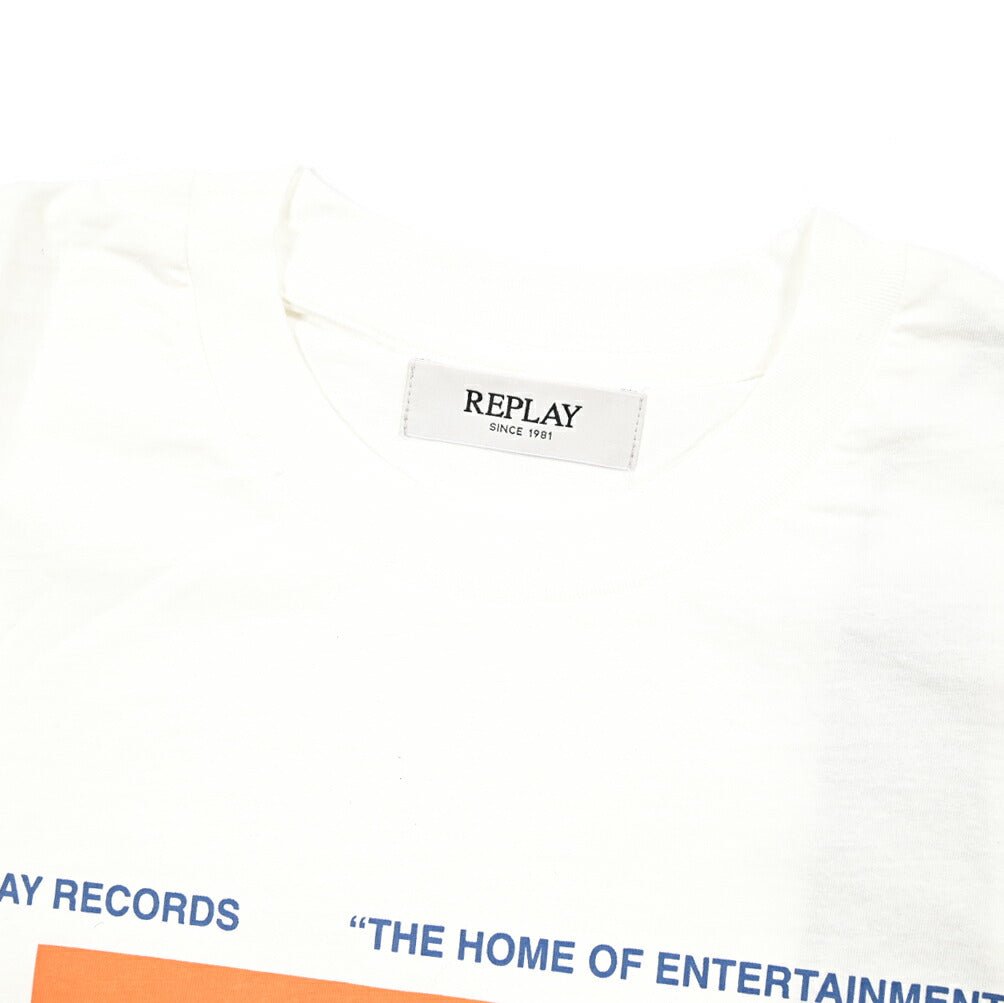 REPLAY コットン100% 半袖Tシャツ ホワイト L | GUARDAROBA MILANO OFFICIAL STORE