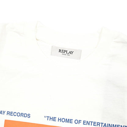 REPLAY コットン100% 半袖Tシャツ ホワイト L | GUARDAROBA MILANO OFFICIAL STORE