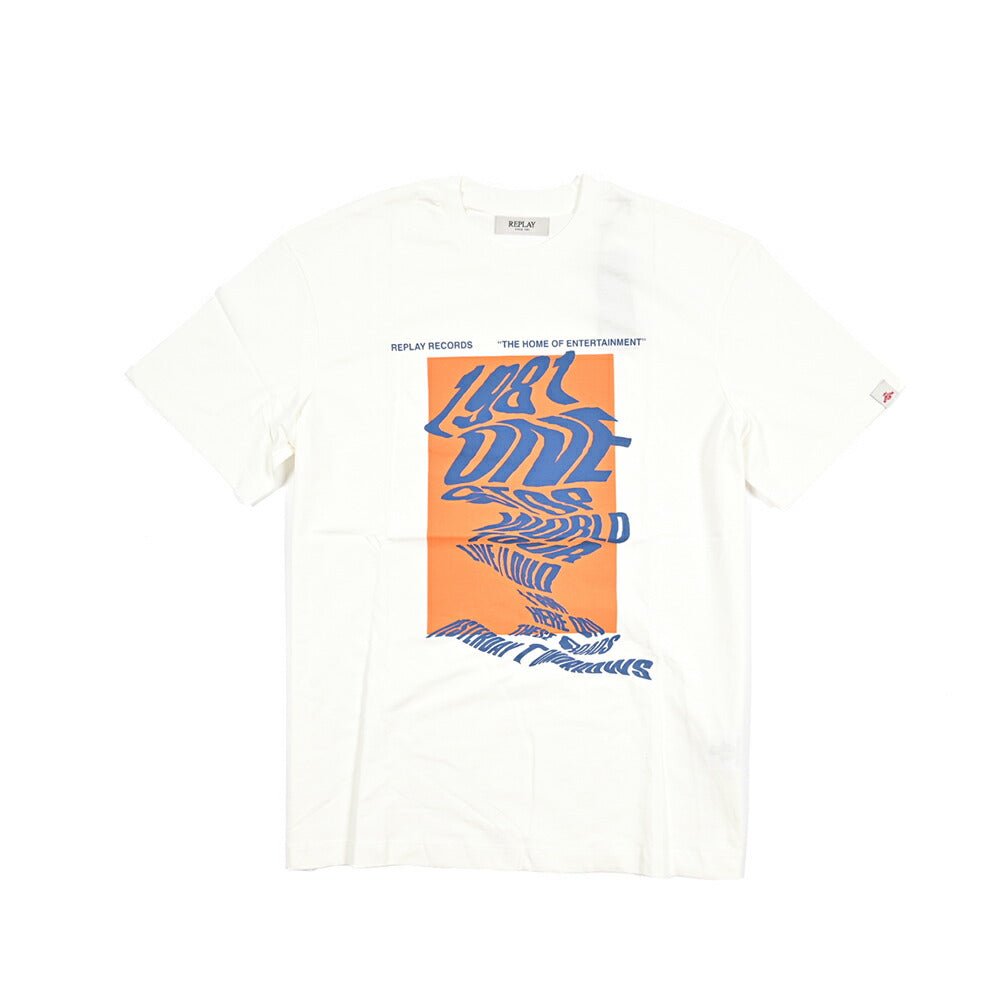 REPLAY コットン100% 半袖Tシャツ ホワイト L | GUARDAROBA MILANO OFFICIAL STORE