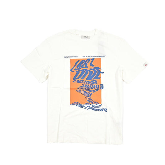 REPLAY コットン100% 半袖Tシャツ ホワイト L | GUARDAROBA MILANO OFFICIAL STORE