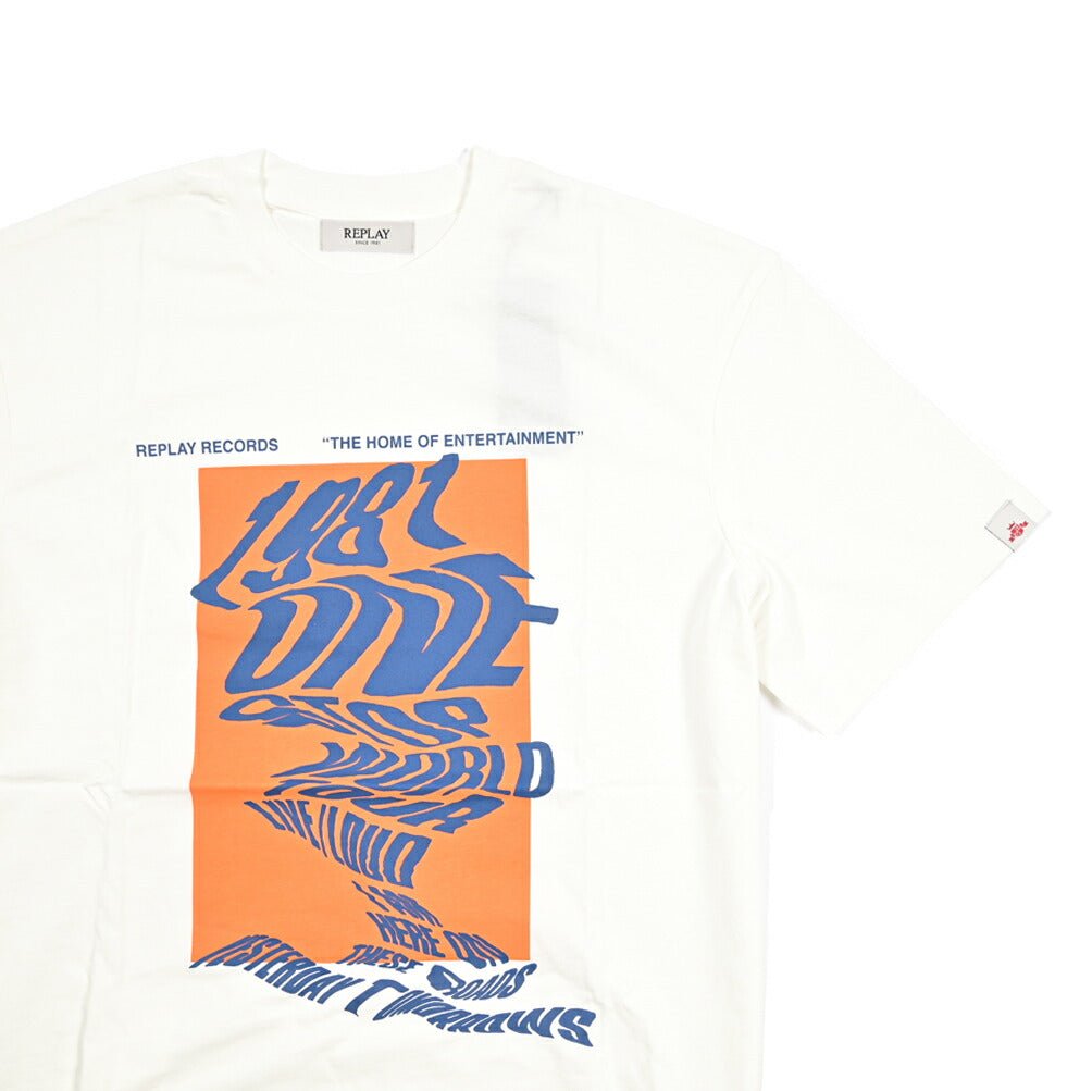 REPLAY コットン100% 半袖Tシャツ ホワイト L | GUARDAROBA MILANO OFFICIAL STORE