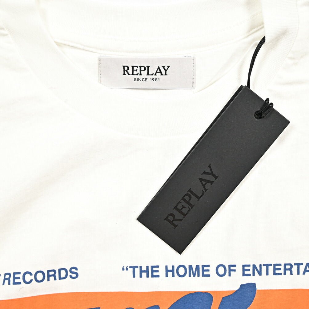 REPLAY コットン100% 半袖Tシャツ ホワイト L | GUARDAROBA MILANO OFFICIAL STORE