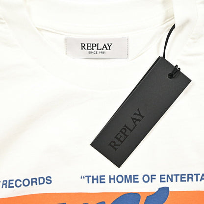 REPLAY コットン100% 半袖Tシャツ ホワイト L | GUARDAROBA MILANO OFFICIAL STORE