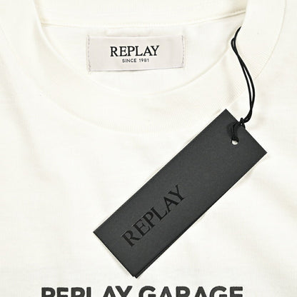 REPLAY コットン100% リラックスフィット半袖Tシャツ ホワイト L | GUARDAROBA MILANO OFFICIAL STORE
