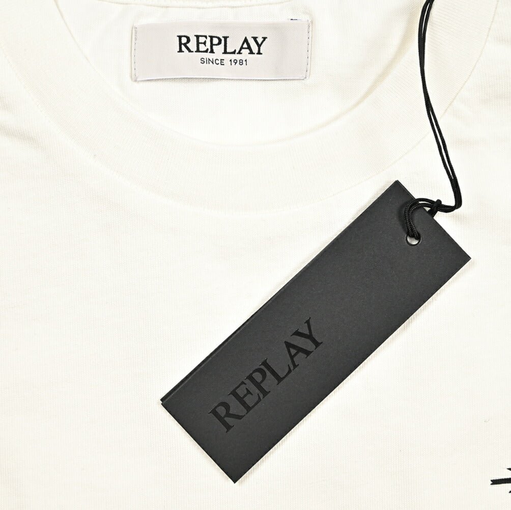 REPLAY コットン100% 半袖Tシャツ ホワイト L | GUARDAROBA MILANO OFFICIAL STORE