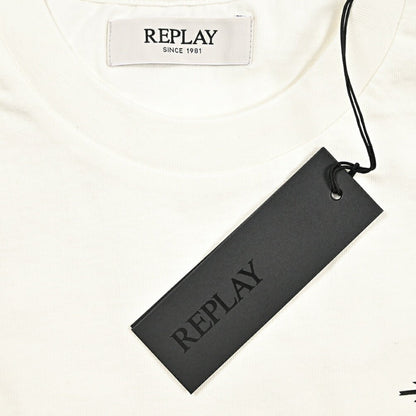 REPLAY コットン100% 半袖Tシャツ ホワイト L | GUARDAROBA MILANO OFFICIAL STORE