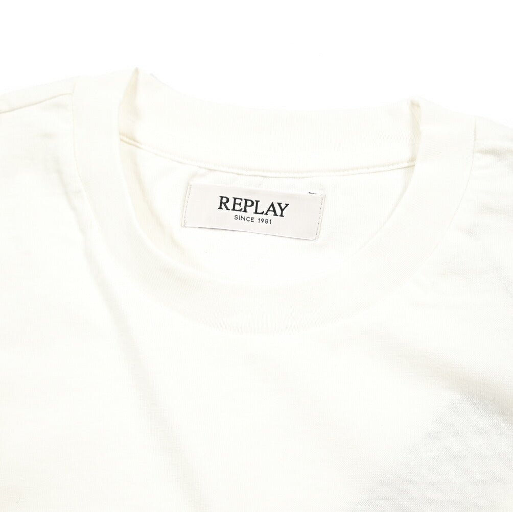 REPLAY コットン100% 半袖Tシャツ ホワイト L | GUARDAROBA MILANO OFFICIAL STORE