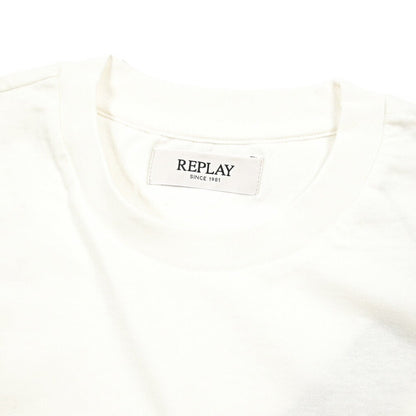 REPLAY コットン100% 半袖Tシャツ ホワイト L | GUARDAROBA MILANO OFFICIAL STORE