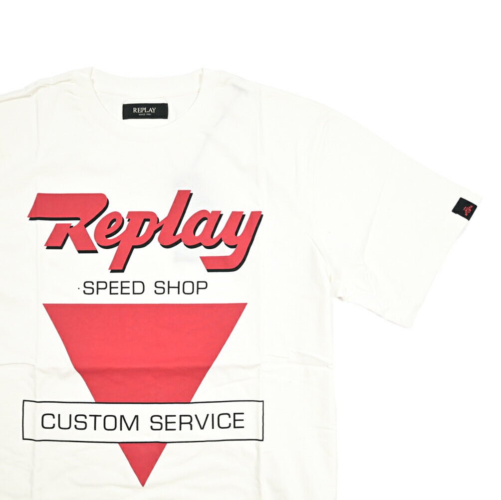REPLAY コットン100% 半袖Tシャツ ホワイト L | GUARDAROBA MILANO OFFICIAL STORE