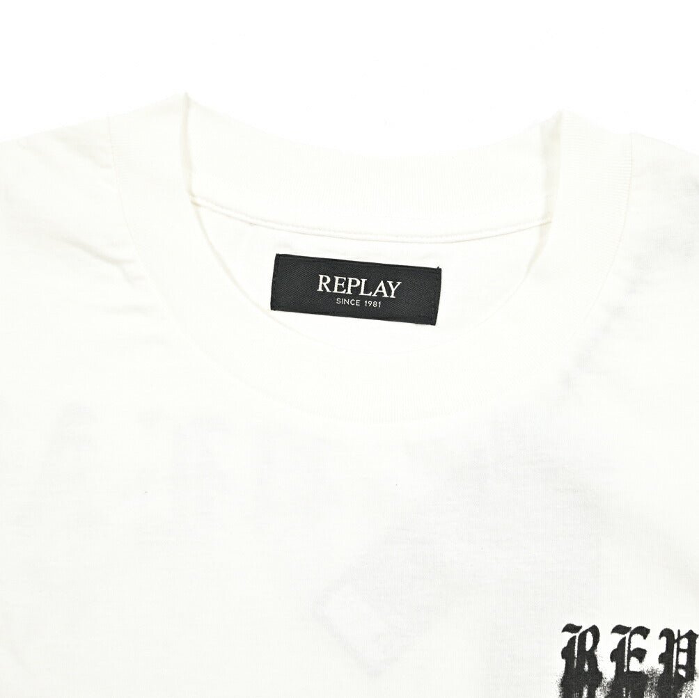REPLAY コットン100% 半袖Tシャツ ホワイト L | GUARDAROBA MILANO OFFICIAL STORE