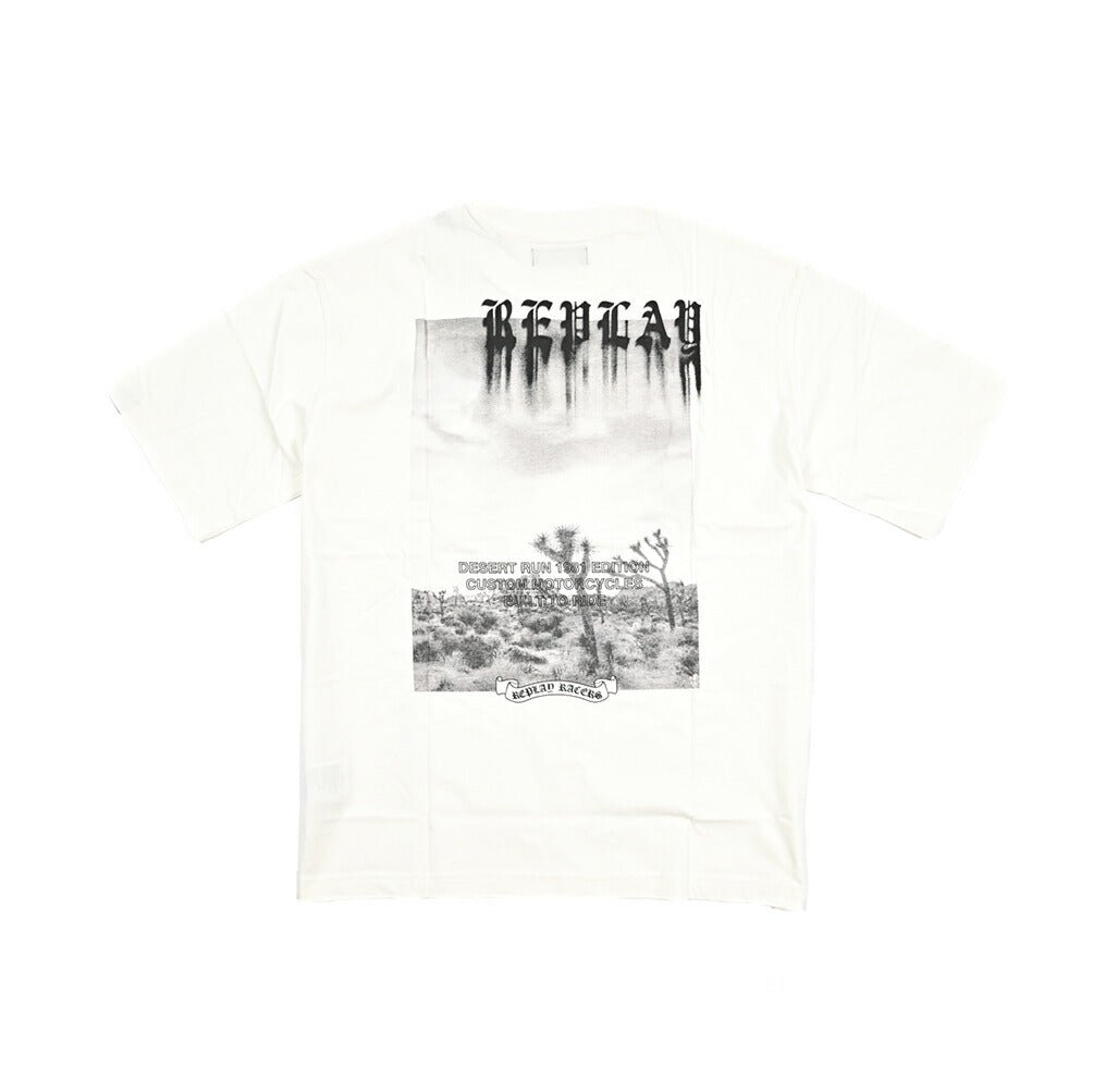 REPLAY コットン100% 半袖Tシャツ ホワイト L | GUARDAROBA MILANO OFFICIAL STORE