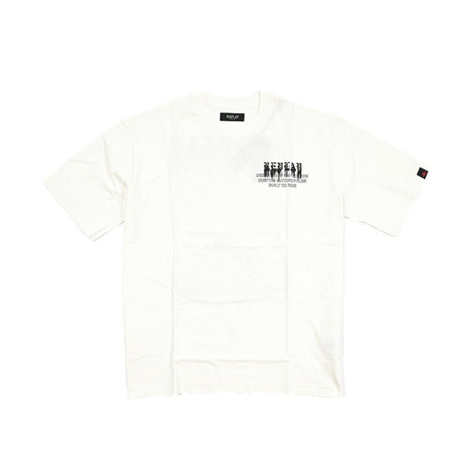 REPLAY コットン100% 半袖Tシャツ ホワイト L | GUARDAROBA MILANO OFFICIAL STORE