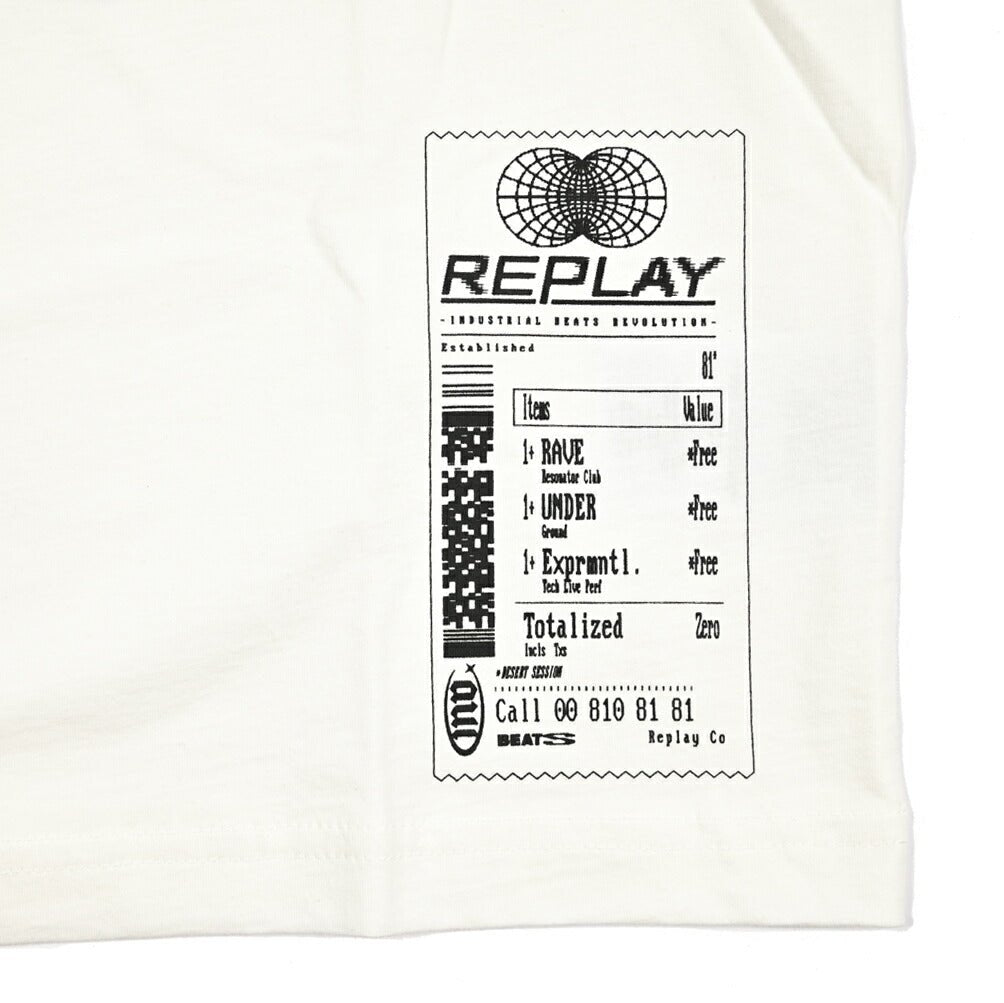 REPLAY コットン100% 半袖Tシャツ ホワイト L | GUARDAROBA MILANO OFFICIAL STORE