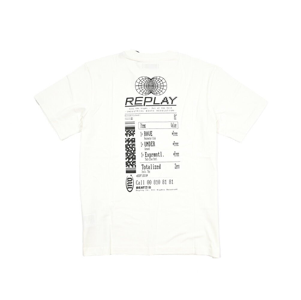 REPLAY コットン100% 半袖Tシャツ ホワイト L | GUARDAROBA MILANO OFFICIAL STORE