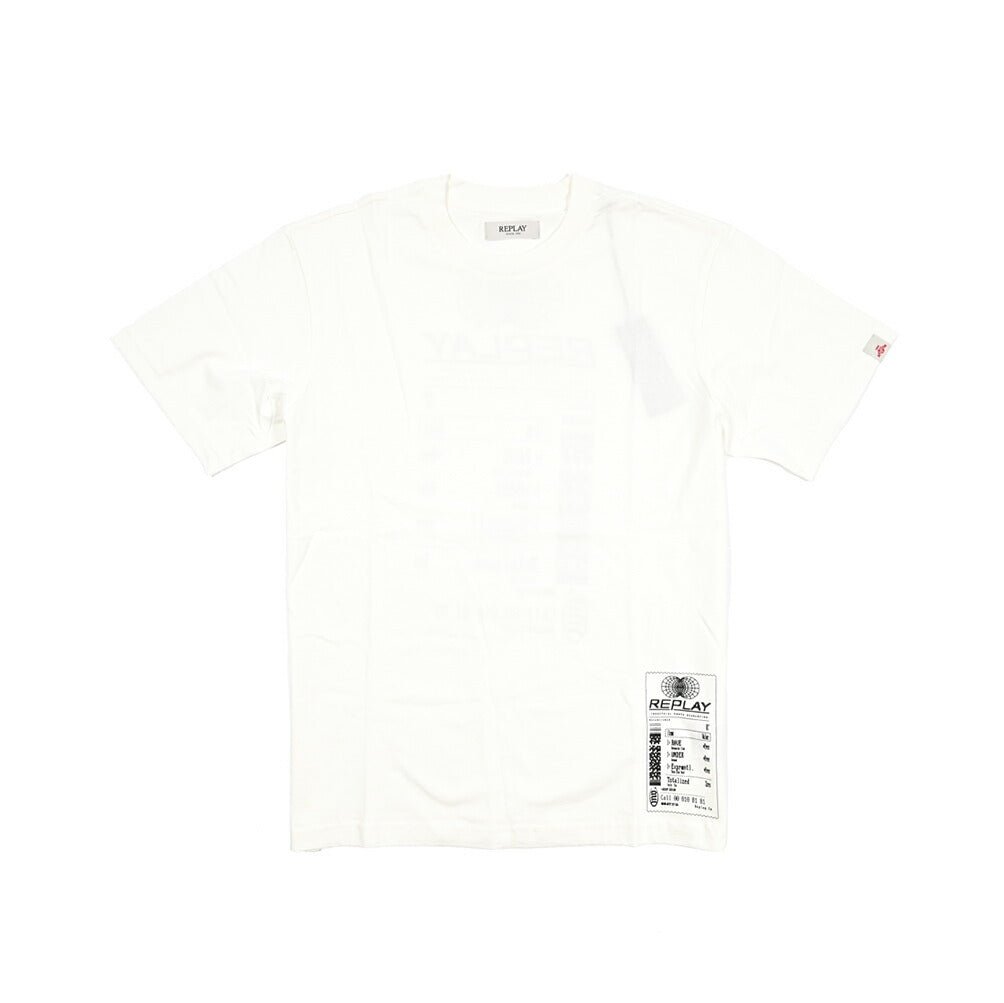 REPLAY コットン100% 半袖Tシャツ ホワイト L | GUARDAROBA MILANO OFFICIAL STORE