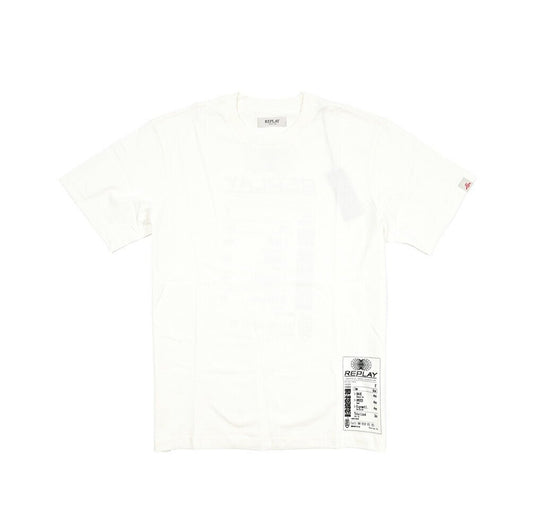 REPLAY コットン100% 半袖Tシャツ ホワイト L | GUARDAROBA MILANO OFFICIAL STORE