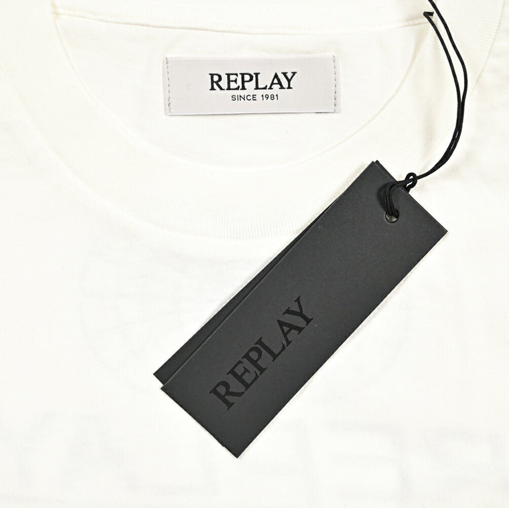 REPLAY コットン100% 半袖Tシャツ ホワイト L | GUARDAROBA MILANO OFFICIAL STORE