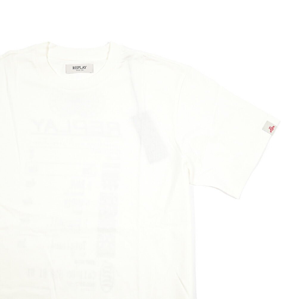 REPLAY コットン100% 半袖Tシャツ ホワイト L | GUARDAROBA MILANO OFFICIAL STORE