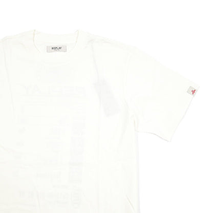 REPLAY コットン100% 半袖Tシャツ ホワイト L | GUARDAROBA MILANO OFFICIAL STORE