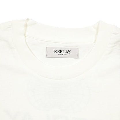 REPLAY コットン100% 半袖Tシャツ ホワイト L | GUARDAROBA MILANO OFFICIAL STORE