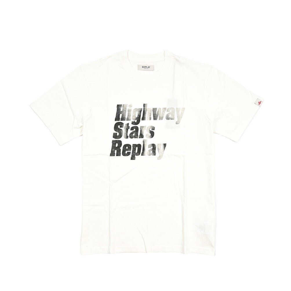 REPLAY コットン100% 半袖Tシャツ ホワイト L | GUARDAROBA MILANO OFFICIAL STORE