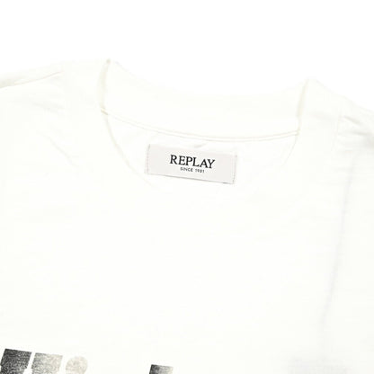 REPLAY コットン100% 半袖Tシャツ ホワイト L | GUARDAROBA MILANO OFFICIAL STORE