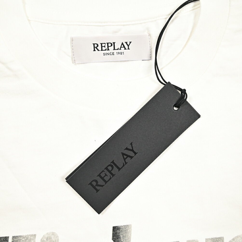 REPLAY コットン100% 半袖Tシャツ ホワイト L | GUARDAROBA MILANO OFFICIAL STORE