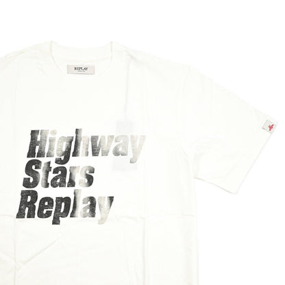 REPLAY コットン100% 半袖Tシャツ ホワイト L | GUARDAROBA MILANO OFFICIAL STORE