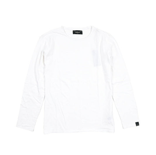 REPLAY コットン100% 長袖Tシャツ ホワイト L | GUARDAROBA MILANO OFFICIAL STORE
