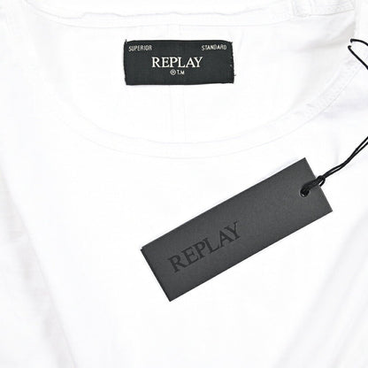 REPLAY コットン100% 長袖Tシャツ ホワイト L | GUARDAROBA MILANO OFFICIAL STORE