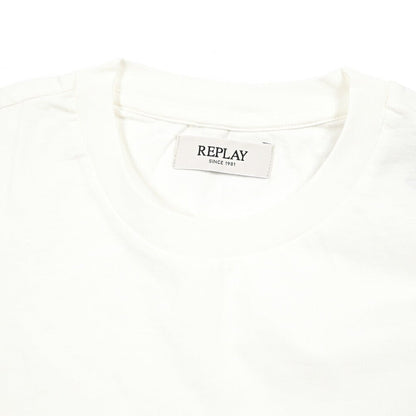 REPLAY コットン100% 半袖Tシャツ ホワイト L | GUARDAROBA MILANO OFFICIAL STORE
