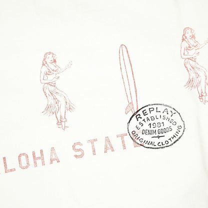 REPLAY コットン100% 半袖Tシャツ ホワイト L | GUARDAROBA MILANO OFFICIAL STORE