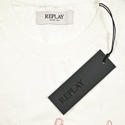REPLAY コットン100% 半袖Tシャツ ホワイト L | GUARDAROBA MILANO OFFICIAL STORE