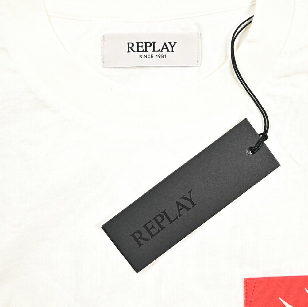 REPLAY コットン100% 半袖Tシャツ ホワイト L | GUARDAROBA MILANO OFFICIAL STORE