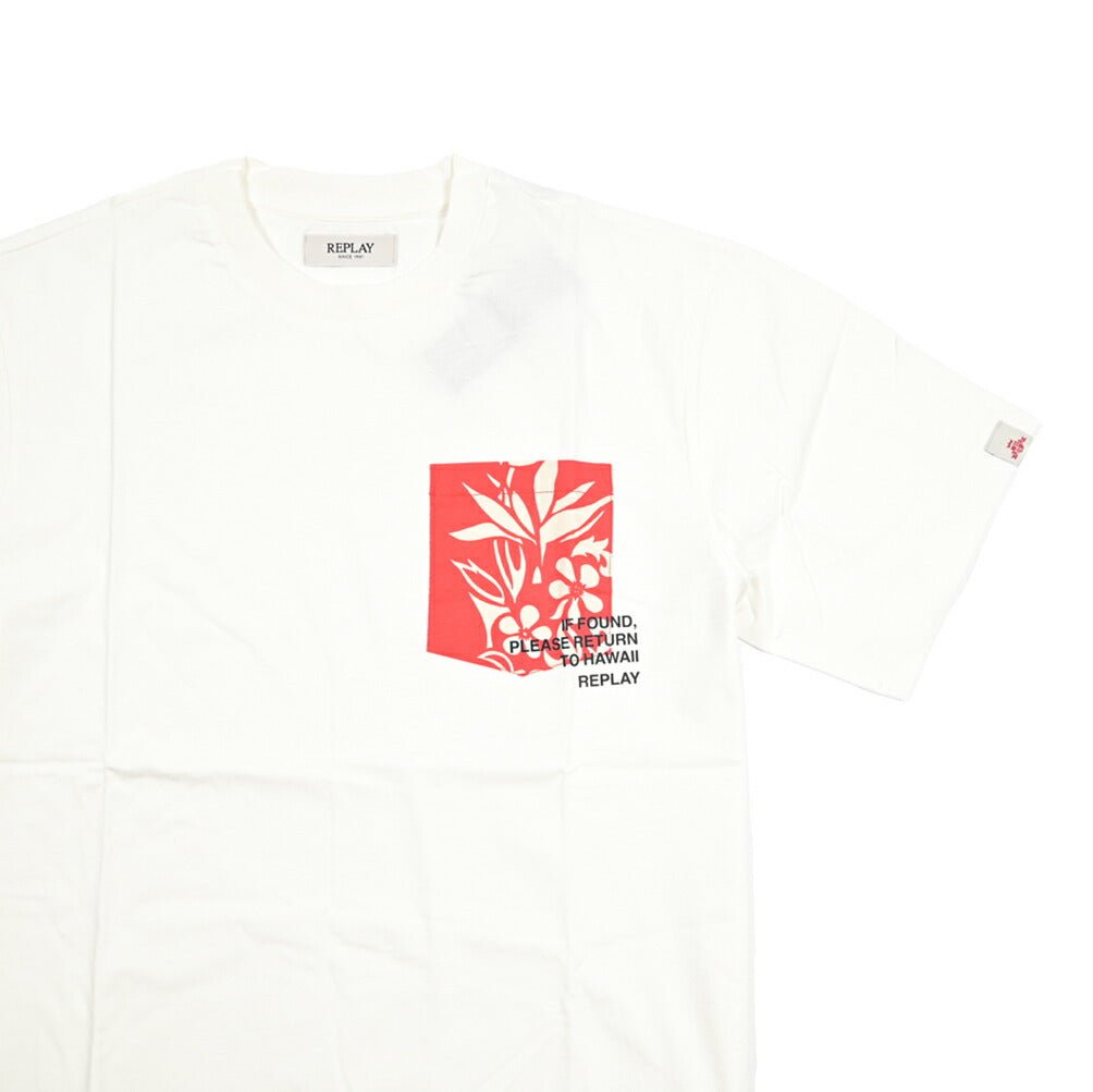 REPLAY コットン100% 半袖Tシャツ ホワイト L | GUARDAROBA MILANO OFFICIAL STORE