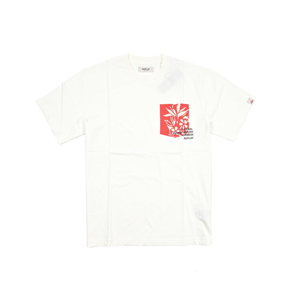 REPLAY コットン100% 半袖Tシャツ ホワイト L | GUARDAROBA MILANO OFFICIAL STORE