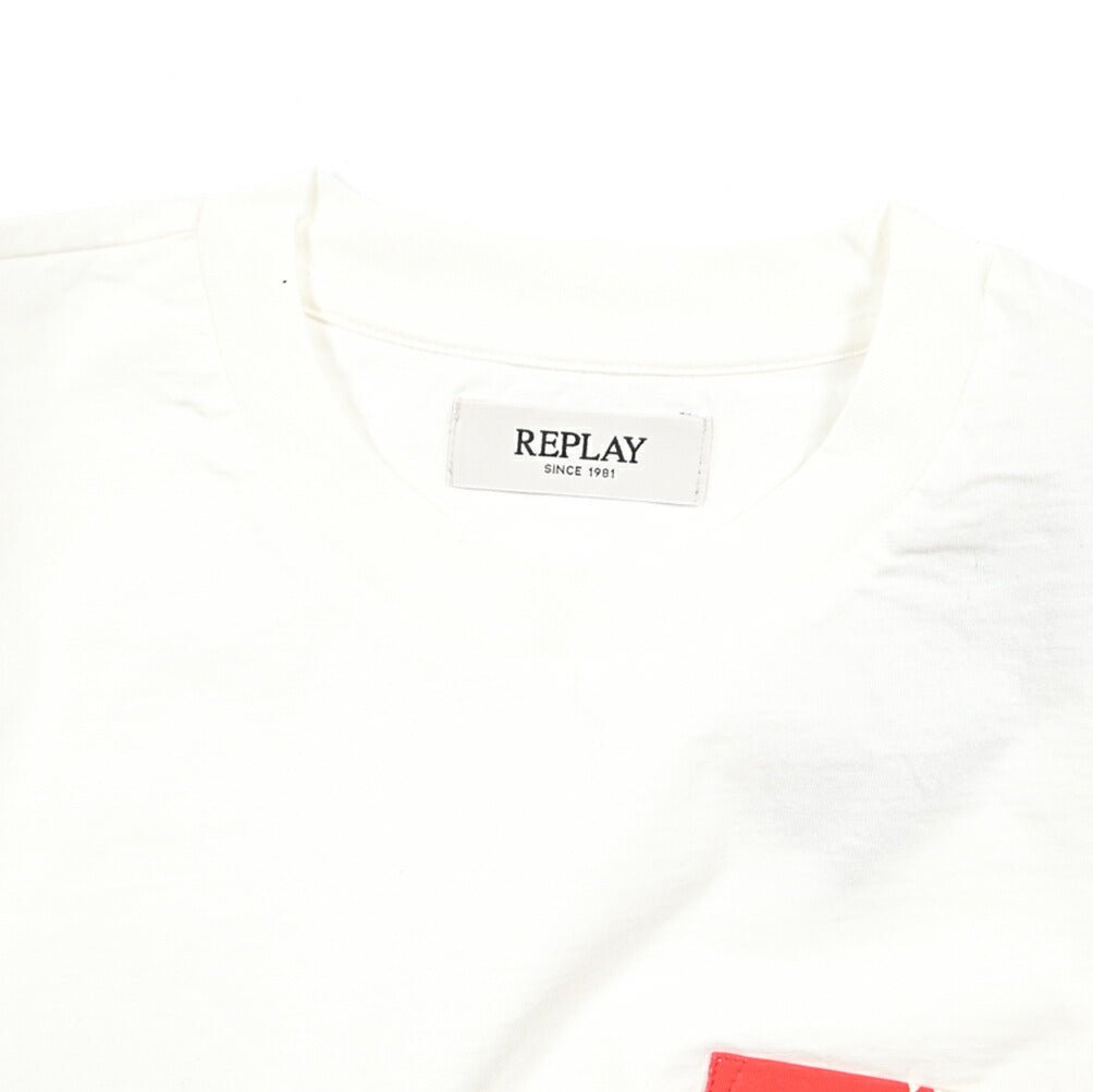 REPLAY コットン100% 半袖Tシャツ ホワイト L | GUARDAROBA MILANO OFFICIAL STORE