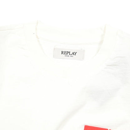 REPLAY コットン100% 半袖Tシャツ ホワイト L | GUARDAROBA MILANO OFFICIAL STORE